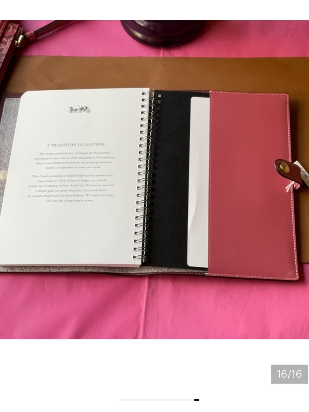 💐 COACH MONOGRAM NOTEBOOK 💐 - Picture 9 of 12
